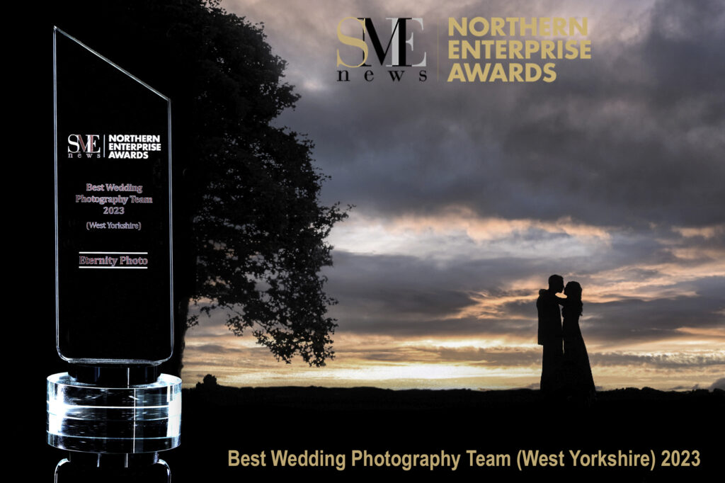 Award for Best Wedding Photography, silhouette of couple.